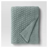 Chunky Chenille Throw Soft Green - Threshold - Retail: $34