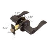 Design House Springdale Keyed Entry Exterior Door Lever Handle Lockset, Oil-Rubbed Bronze, 6.375 in x 1.94 in x 2.625 in, Item 700542 - Retail: $40