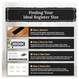 Decor Grates AJH214-RB Oriental Floor Register, 2x14 Inches, Rubbed Bronze Finish