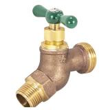 Eastman Heavy-Pattern Male No-Kink Hose Bibb Valve, 1/2 Inch MIP Connection, Brass Plumbing Fitting, 48626