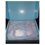 Tempt Me Women Blue Mermaid One Piece Bathing Suit Crisscross Lace Up Sexy Swimsuits L - Retail: $34