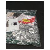 Command Indoor Mini Light Clips, 45 Clear Clips and 54 Command Strips, Damage Free Hanging Christmas Decorations, Wall Clips for Hanging Lights and Cable Management, Holds up to 0.3 lb