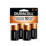 Duracell Coppertop C Batteries, 4 Count Pack, C Battery with Long-lasting Power, All-Purpose Alkaline C Battery for Household and Office Devices