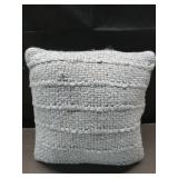 Square Marled Knit Pillow Light Blue - Threshold