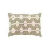 Rizzy Home Cotton Diamond Green 14 X20  Pillow Cover  - Retail: $55