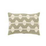 Rizzy Home Cotton Diamond Green 14 X20  Pillow Cover  - Retail: $55