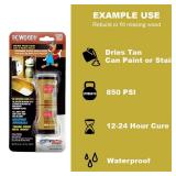 PC Products PC-Woody Wood Repair Epoxy Paste, Two-Part 96 oz in Two Cans, Tan 128336 - Retail: $87