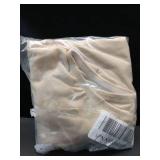 Dancina Leotard Classic Long Sleeve Modest Higher Neckline Full Front Lining Body Suit 8 Beige