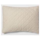 Diamond Stitch Cotton Linen Quilt Sham