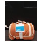 On the Go Collection Quilted Checkered Throw Blanket Orange - Room Essentials - Retail: $30