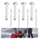 4 Pack 90757-767-000 / 94201-30450 Pin and Split Cotter Pin Compatible with H-onda Snowblowers