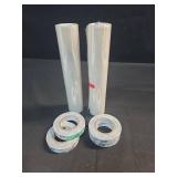 Duck Brand Window Insulation Kit - Winter Seal Kit Fits up to 10 Windows - Rolled Shrink Film Cuts to Size for Easy Indoor Installation - Tape Included - 62 In. by 420 In.- Clear