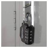Amazon Basics 4-Digit Combination Lock for Gym and Sports, 2-Pack, Black