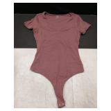 IUGA Bodysuits for Women Tummy Control Short Sleeve V Neck Body Suits for Womens Compression Slimming Thong Bodysuit