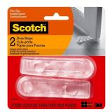 Scotch Door Stoppers, 2 Count, 1-1/8 in., Flexible Material Assures Snug Fit Under Doors, Easy to Use Stops for Bottom of Door (SP947)