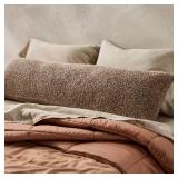 Textured Boucle Lumbar Decorative Throw Pillow Brown - Casaluna - Retail: $54