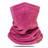 Dymex Kids Neck Warmer Gaiter Winter Fleece Face Neck Cover Balaclava Cold Weather Windproof Face Mask for Boys Girls