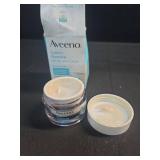 Aveeno Sensitive Skin Moisturizer Bundle, Calm + Restore Oat Gel Facial Moisturizer, 1.7 oz, & Trial Size Daily Moisturizing Cream + Prebiotic Oat, 0.5 oz, Fragrance-Free, Two Items