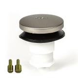 Toe Touch (Tip Toe, Foot Actuated) Bath Tub/Bathtub Drain Stopper Includes 3/8\" and 5/16\" Fittings Brushed Nickel