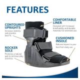 United Ortho USA14015 Short Cam Walker Fracture Boot, Medium, Black