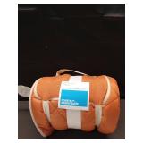 On the Go Collection Quilted Checkered Throw Blanket Orange - Room Essentials