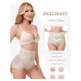 Dulchany Tummy Control Shapewear Panties for Women Body Shaper Seamless Underwear Panty Girdle Nude