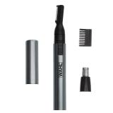 Wahl Micro Groomsman Battery Personal Trimmer for Hygienic Grooming with Rinseable, Interchangeable Heads for Eyebrows, Neckline, Nose, Ears, & Other Detailing - 05640-600