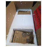 JONATHAN Y JYL7574A Jaxon 13.25\" 2-Light Industrial Farmhouse Iron LED Vanity Coastal Contemporary Bathroom Hallway Living Room Bedroom Mirror Cabinet, Oil Rubbed Bronze/Brass Gold