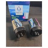 Brita Replacement Water Filter for Faucet Mount, Removes 99% of Lead, Sink Filtration System, Chrome, 2 Count