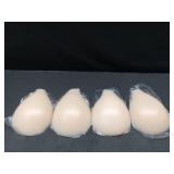 LEFRECO Sticky Bra Push Up 2 Pairs, Nipple Covers for Women Silicone Adhesive Bra Pasties Nude Large