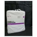 Twin/Twin XL Microfiber Sheet Set White - Room Essentials: Polyester, Peached, OEKO-TEX Certified - Retail: $50