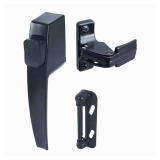 Push Button Screen or Storm Door Latch  Black  Pack of 1 - Retail: $73