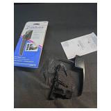 Push Button Screen or Storm Door Latch  Black  Pack of 1 - Retail: $73