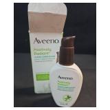 Aveeno Positively Radiant Clear Complexion Face Moisturizer, Acne Facial Moisturizer with Soy and Salicylic Acid for Oily Skin, Hypoallergenic Formula, Paraben-Free, Non-Comedogenic, Pump, 4 FL OZ