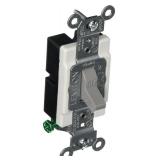 Leviton Toggle Single-Pole AC Quiet Switch, CS115-2GY, Gray