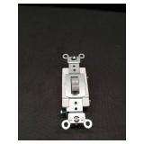 Leviton Toggle Single-Pole AC Quiet Switch, CS115-2GY, Gray
