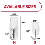 Command Small Clear Wire Toggle Hooks, 10 Wall Hook and 12 Strips, Damage-Free Hanging with Adhesive, Great for Hanging, Organization and Storage, Holds up to 0.5 lb