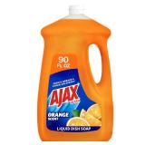 Ajax Ultra Liquid Dish Soap Orange Scent, Triple Action, 90 fl oz Bottle