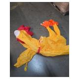 Spooktacular Creations Adults Halloween Inflatable Rubber Chicken Costume - Full Body Blow Up Suit With Squeakers for Funny Cosplay Animal Themed Parties, X-Large(71In) - Retail: $39
