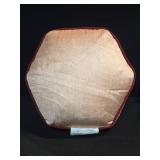 16\" Textured Velvet Hexagon Throw Pillow Coral - Threshold designed with Studio McGee