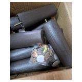 MCXYEM Bed Risers Heavy Duty, Adjustable Furniture Risers 8 inch, Non Slip Lift Supports for Beds/Couches/Sofas, Durable Square Design with Creates Storage Space (Brown 9 Pack, 8 Inch)