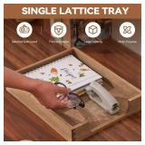 Kirigen Wood Letter-Size Tray Single-Tier(TP-DBR)- Wooden Tones Collection Front-Load Documents Tray for Office Desktop Organizer - Desk Magazine, File, Folder, Paper Holder Drak Brown