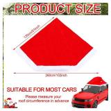 Datanly 18 ft Velvet Christmas Golf Cart Decorations Large Velvet Santa Hat for Car Santa Claus Hat Outdoor Car Covers for Automobiles Christmas Golf Cart Costume Auto Vehicle Accessories