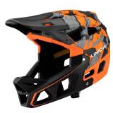 Lixada Adult Bike Helmet, Full Face Mountain Bike Helmet Lightweight Bicycle Helmet with Pads & Visor, Comfort Cycling Helmet Racing Downhill MTB Helmet for Men Women