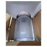 Mirasium Battery Operated Lamp, Cordless Table Lamp with Timer, Desk Bedside Lamps with LED Warm Light, Glass Small Table Lamp for Bedroom, Bathroom, Living Room, Home Decor - Transparent