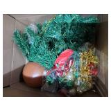 XmasExp 20in Mini Christmas Tree Artificial Small Christmas Tree with Lights,Star Treetop,Ornaments Balls,Bells and Pine Cones DIY Xmas Decorations Green