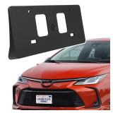 ABS Front License Plate Holder Compatible with Toyota Corolla 2020 2021, Anti-Vibration License Plate Mounting Bracket, Rust-Proof Replacement Frames with Screws, Quick Installation