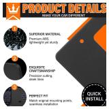 ABS Front License Plate Holder Compatible with Toyota Corolla 2020 2021, Anti-Vibration License Plate Mounting Bracket, Rust-Proof Replacement Frames with Screws, Quick Installation