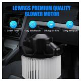 AC Blower Motor with Fan Fits for 2003-2009 Hummer H2, 03-07 Chevy Silverado Avalanche GMC Sierra 1500 2500 3500 HD Cadillac Escalade HVAC Heater Blower Motor Replaces# 700101