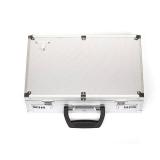 KakapopoTCG Silver Lockable Metal Storage Case for TCG, Deck Box, MTG, Magic, FaB, PTCG, EDH, YGO, Commander, Dominion, Trading Cards